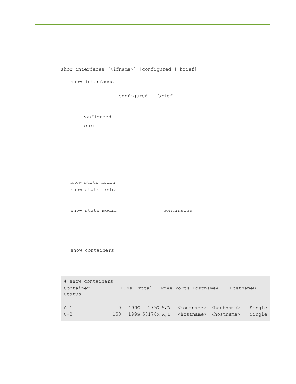 Verifying container activity and status | HP VMA-series Memory Arrays User Manual | Page 111 / 265