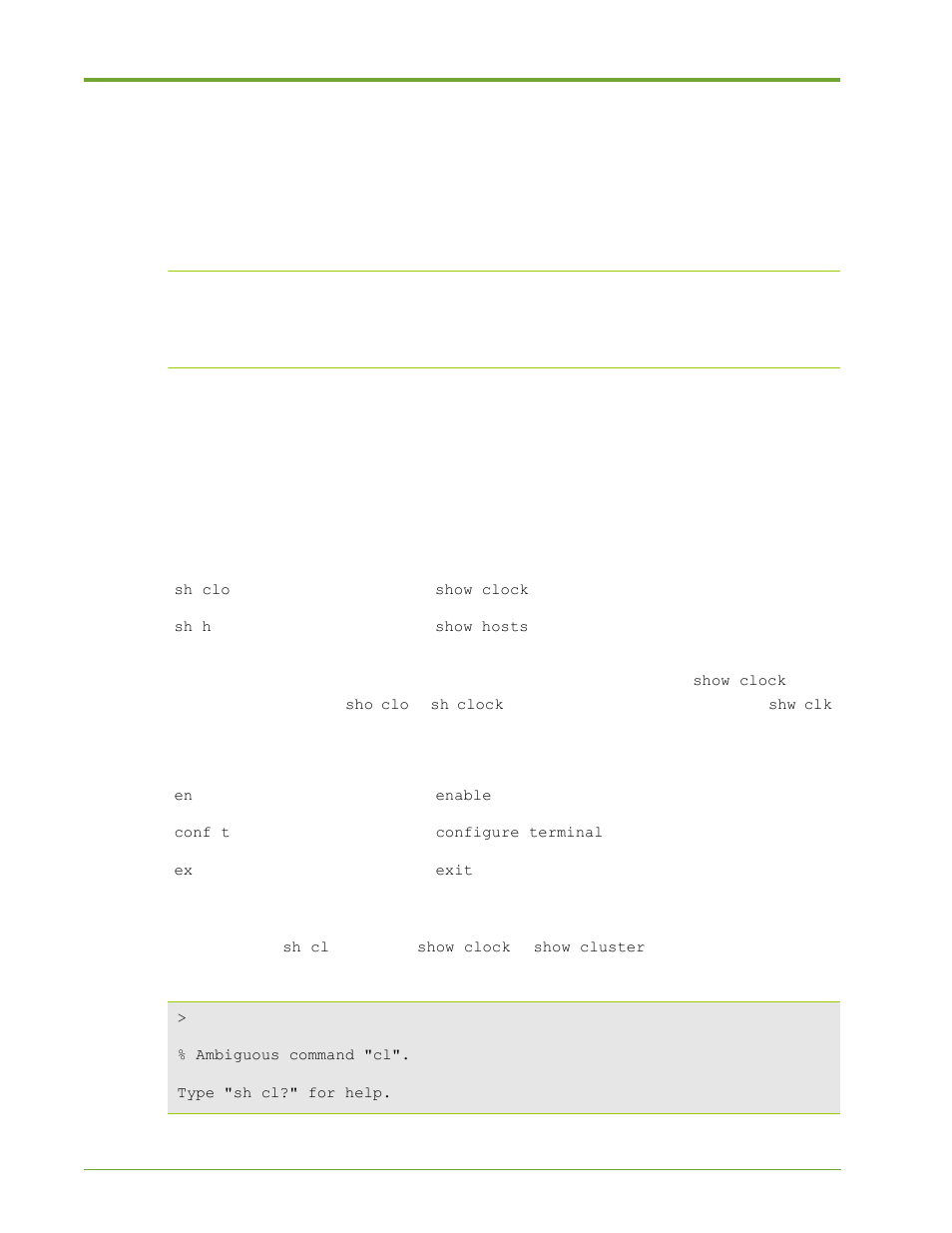 Using the command line interface, Cli shorthand method | HP VMA-series Memory Arrays User Manual | Page 142 / 265