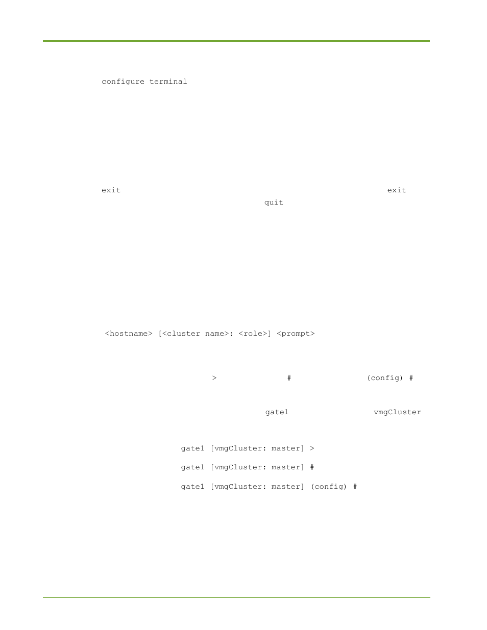Prompt and response conventions | HP VMA-series Memory Arrays User Manual | Page 146 / 265