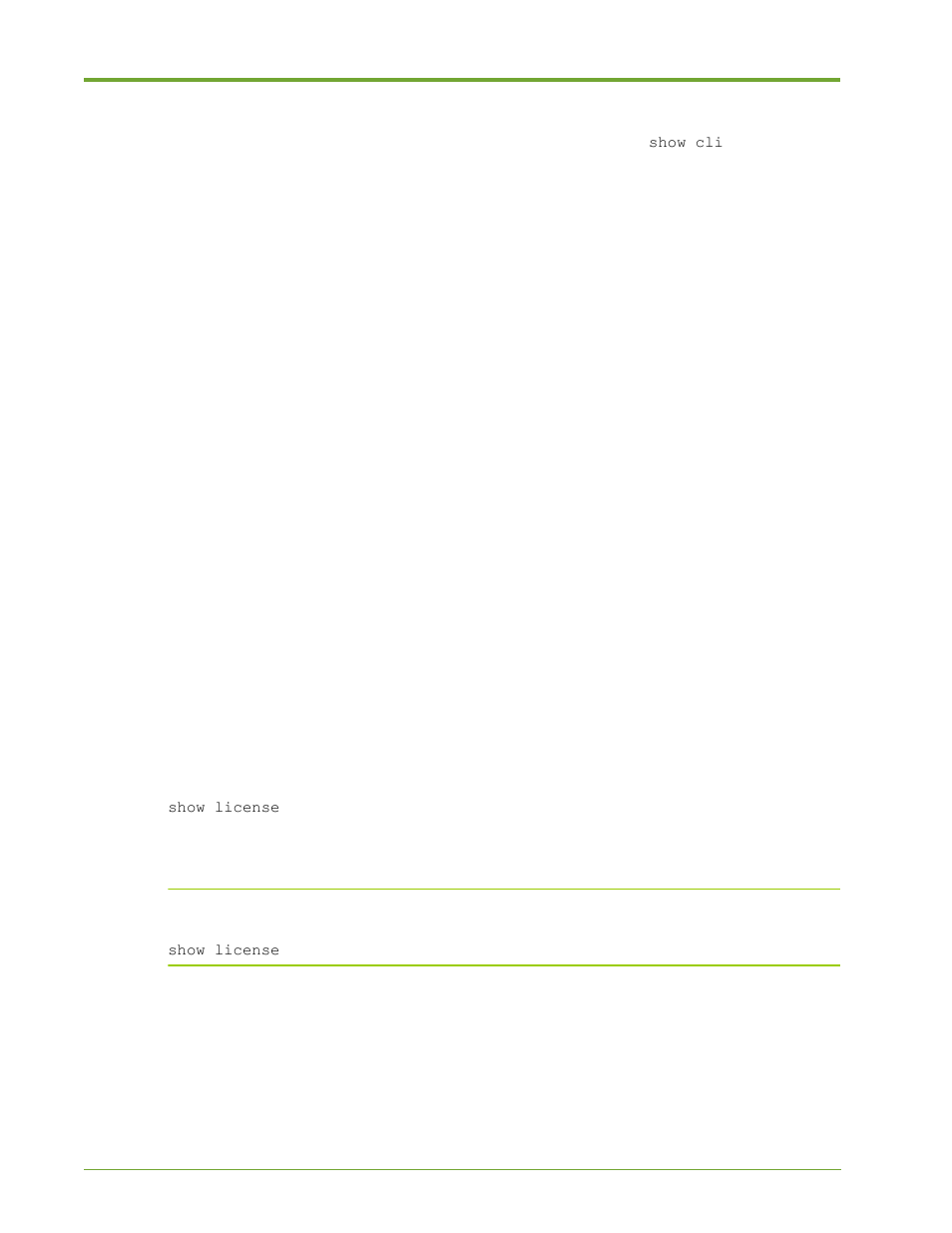 General configuration commands, View installed licenses, Event logging configuration and viewing | HP VMA-series Memory Arrays User Manual | Page 152 / 265