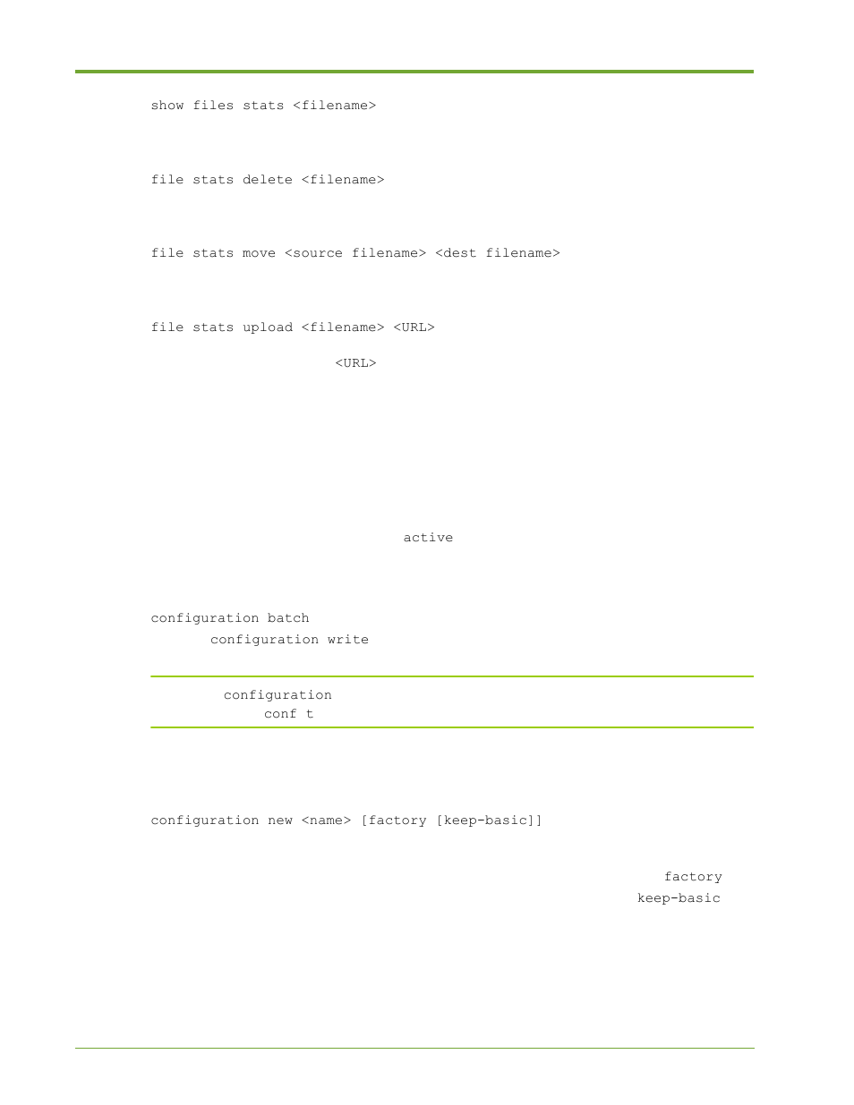 Configuration file management | HP VMA-series Memory Arrays User Manual | Page 172 / 265