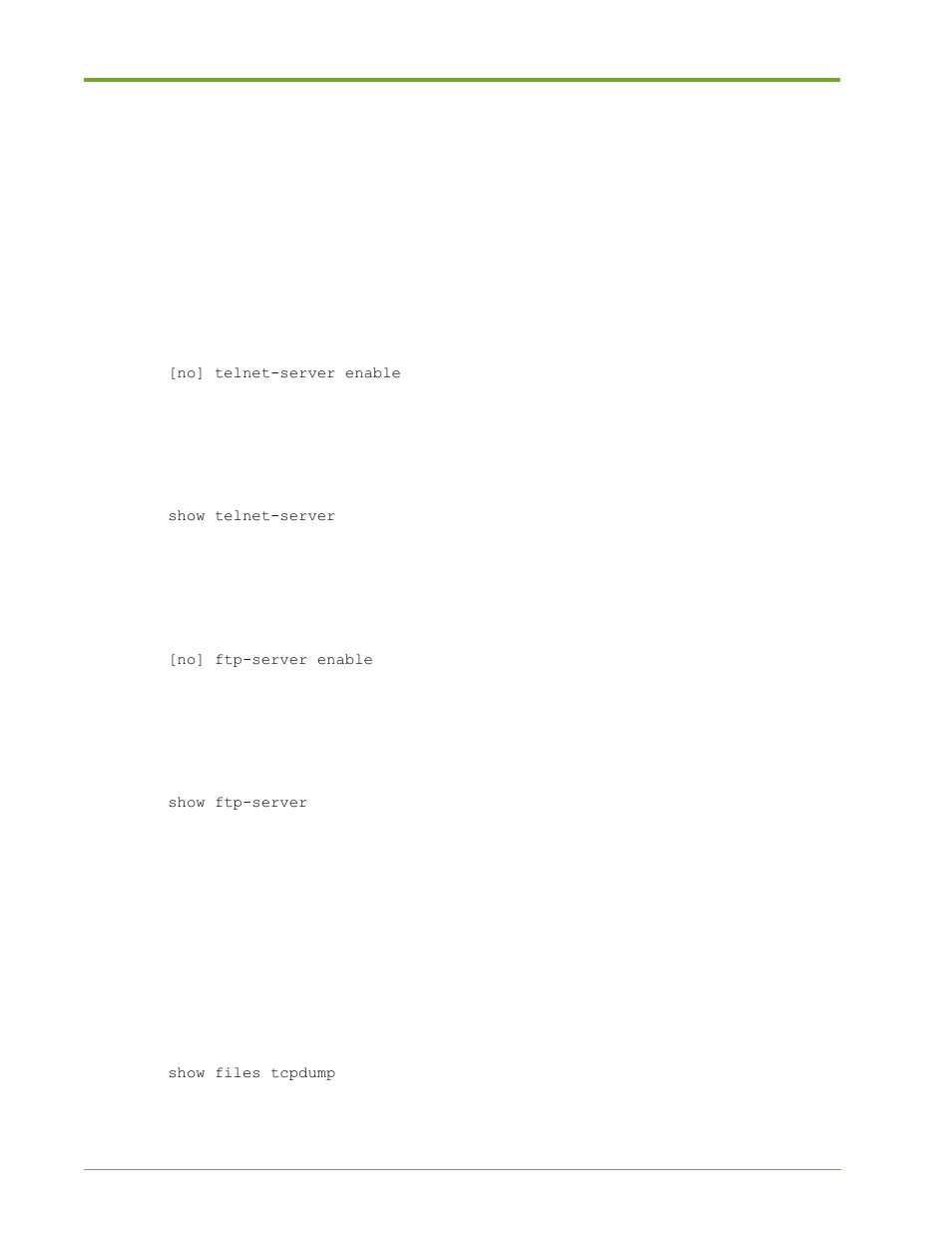 Xinetd server settings, Tcpdump capture files | HP VMA-series Memory Arrays User Manual | Page 178 / 265