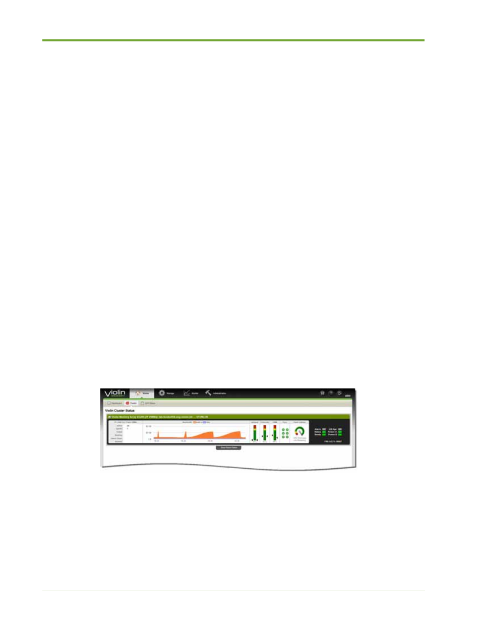 Viewing cluster status | HP VMA-series Memory Arrays User Manual | Page 36 / 265