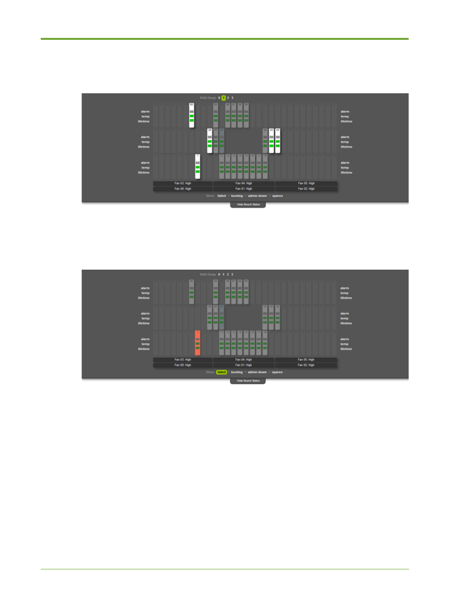 Lun status | HP VMA-series Memory Arrays User Manual | Page 38 / 265