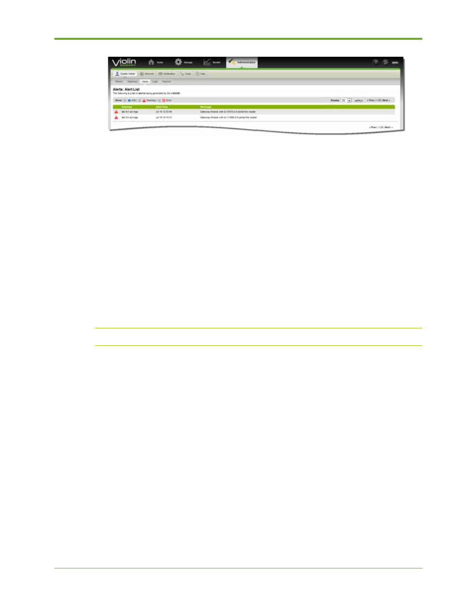 Searching for and viewing logs | HP VMA-series Memory Arrays User Manual | Page 67 / 265