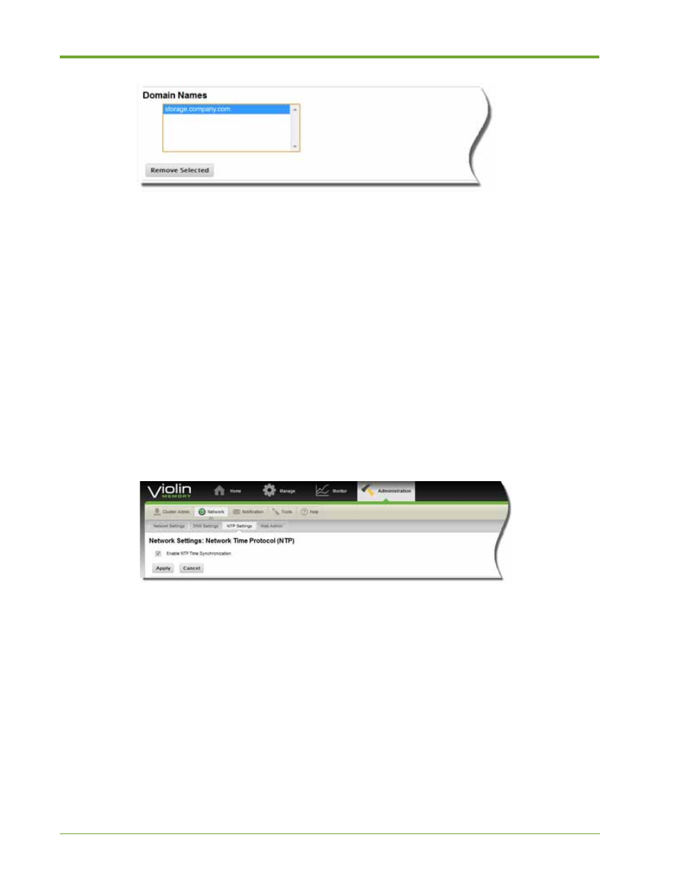 Viewing and modifying ntp settings | HP VMA-series Memory Arrays User Manual | Page 72 / 265
