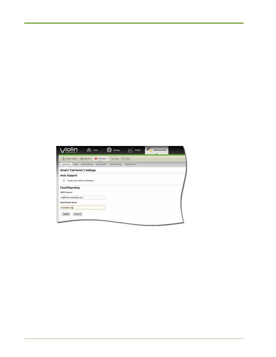 Specifying call home settings, Managing user accounts | HP VMA-series Memory Arrays User Manual | Page 76 / 265