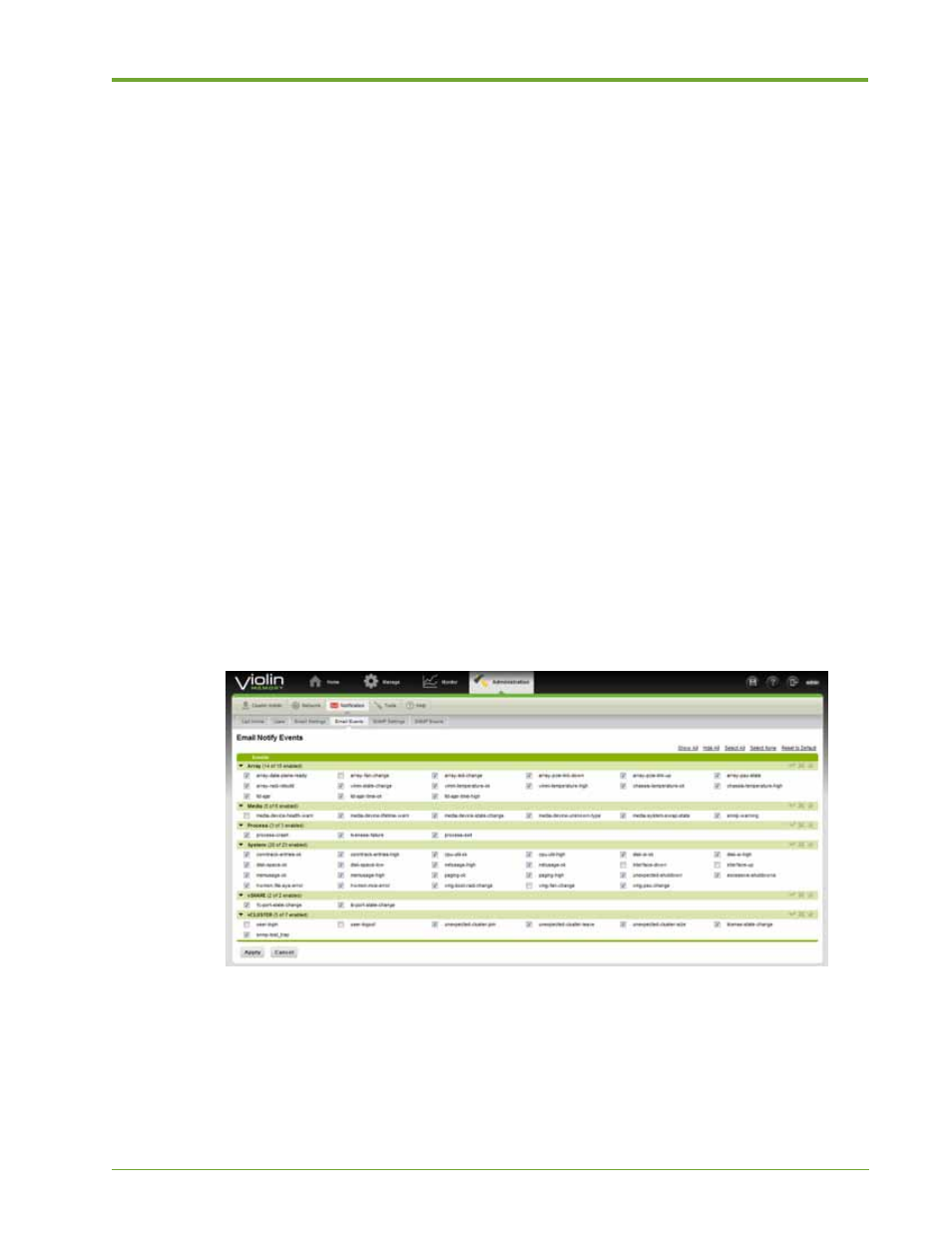 Managing e-mail notifications | HP VMA-series Memory Arrays User Manual | Page 83 / 265