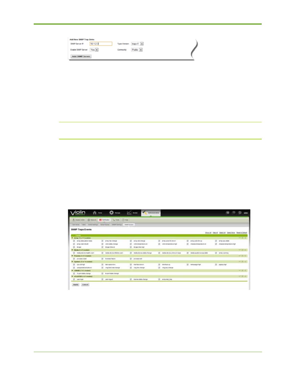 Managing snmp traps | HP VMA-series Memory Arrays User Manual | Page 87 / 265