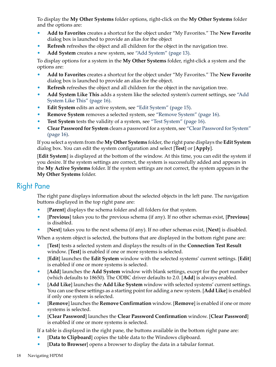 Right pane | HP Neoview Release 2.4 Software User Manual | Page 18 / 70