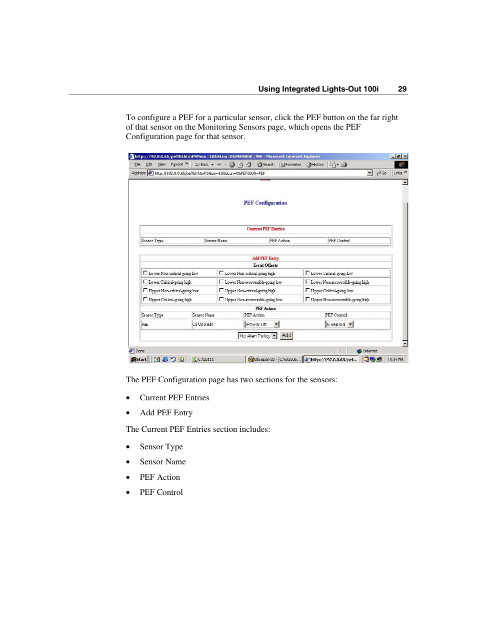 HP Lights-Out 100 Remote Management User Manual | Page 29 / 36
