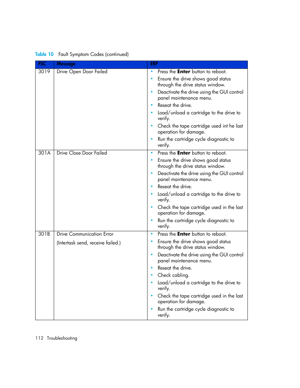 HP StorageWorks MSL6000 Tape Library User Manual | Page 112 / 182