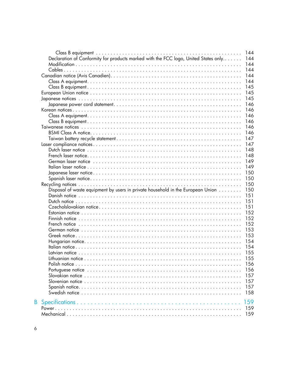 HP StorageWorks MSL6000 Tape Library User Manual | Page 6 / 182