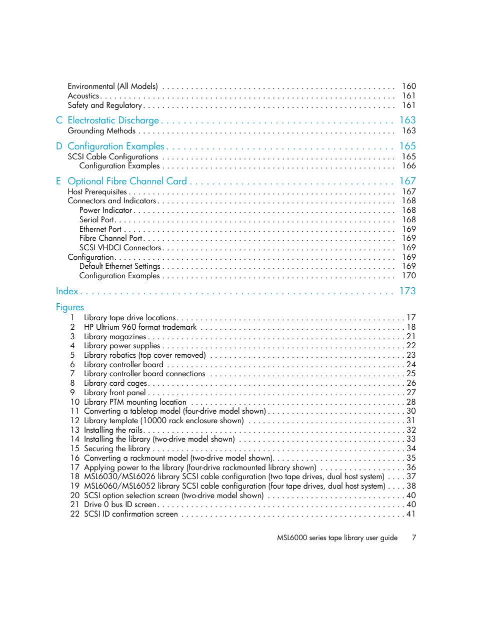 HP StorageWorks MSL6000 Tape Library User Manual | Page 7 / 182