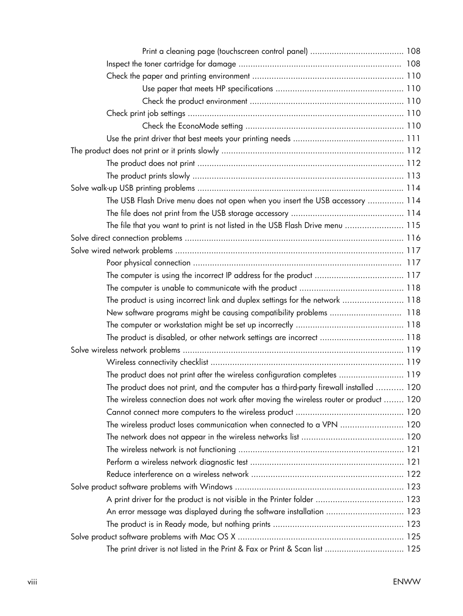 HP LaserJet Pro 400 Printer M401 series User Manual | Page 10 / 148