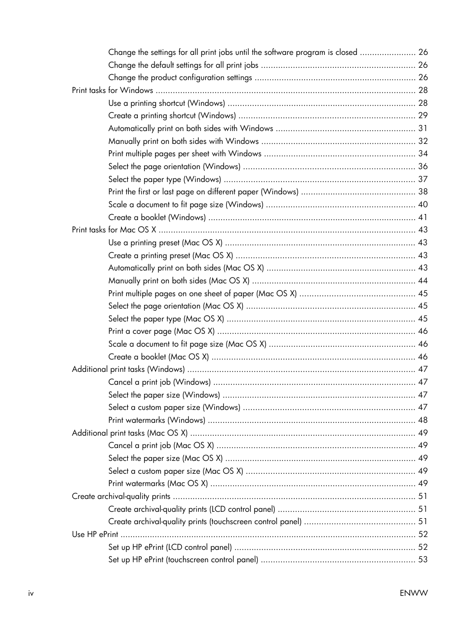 HP LaserJet Pro 400 Printer M401 series User Manual | Page 6 / 148