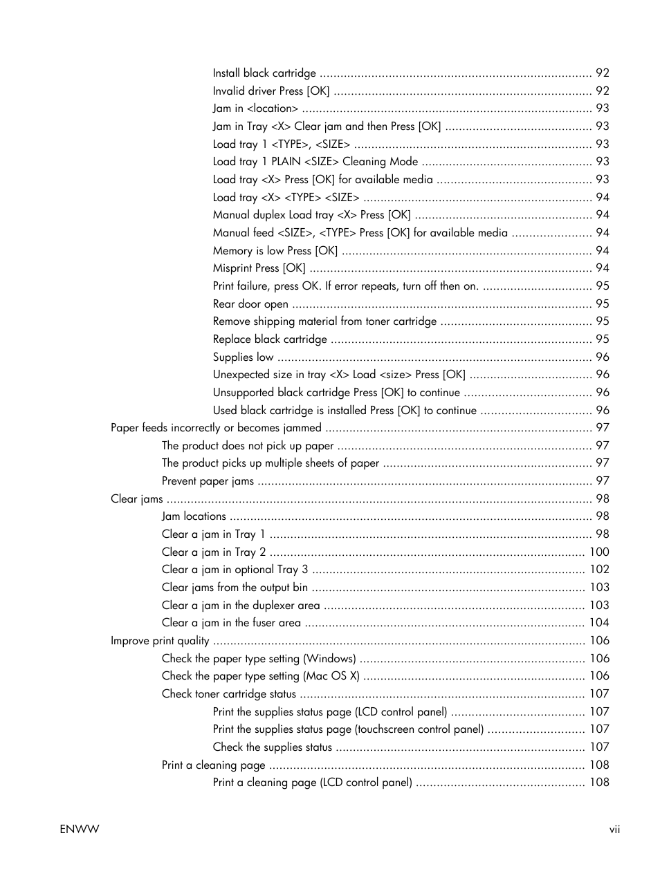 HP LaserJet Pro 400 Printer M401 series User Manual | Page 9 / 148