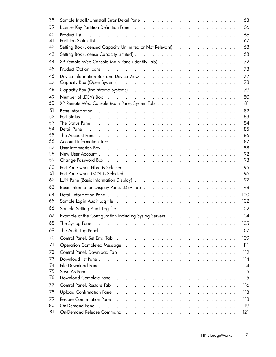 HP StorageWorks XP10000 Disk Array User Manual | Page 7 / 178