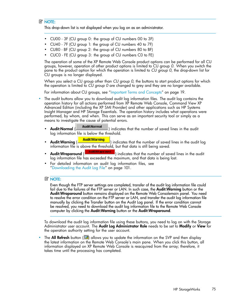 HP StorageWorks XP10000 Disk Array User Manual | Page 75 / 178