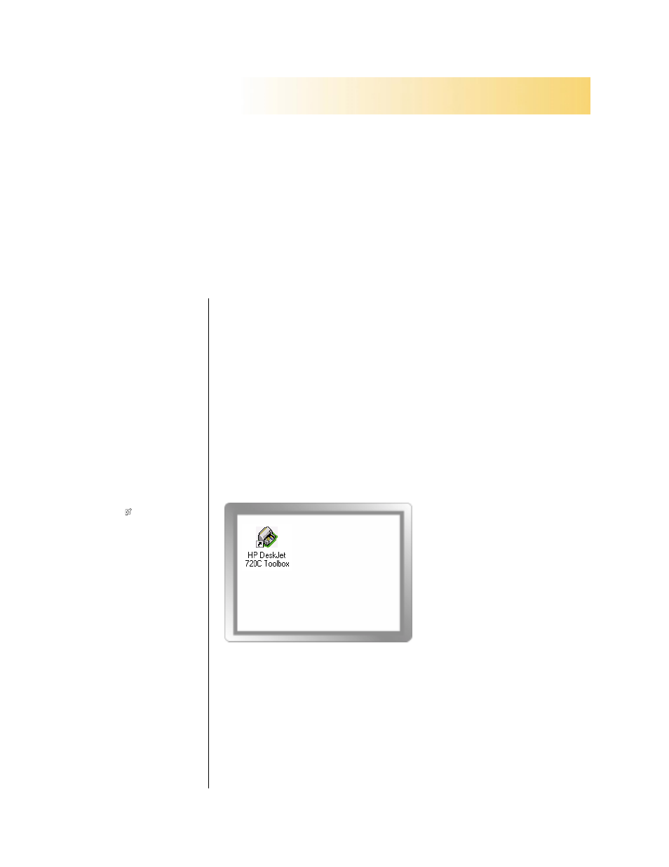 Getting help when things go wrong, Hen problems occur, the quickest way to find a sol, Click your way to a solution | 1 double-click the toolbox 1 shortcut (or icon) on, Chapter | HP Deskjet 720c Printer User Manual | Page 30 / 66