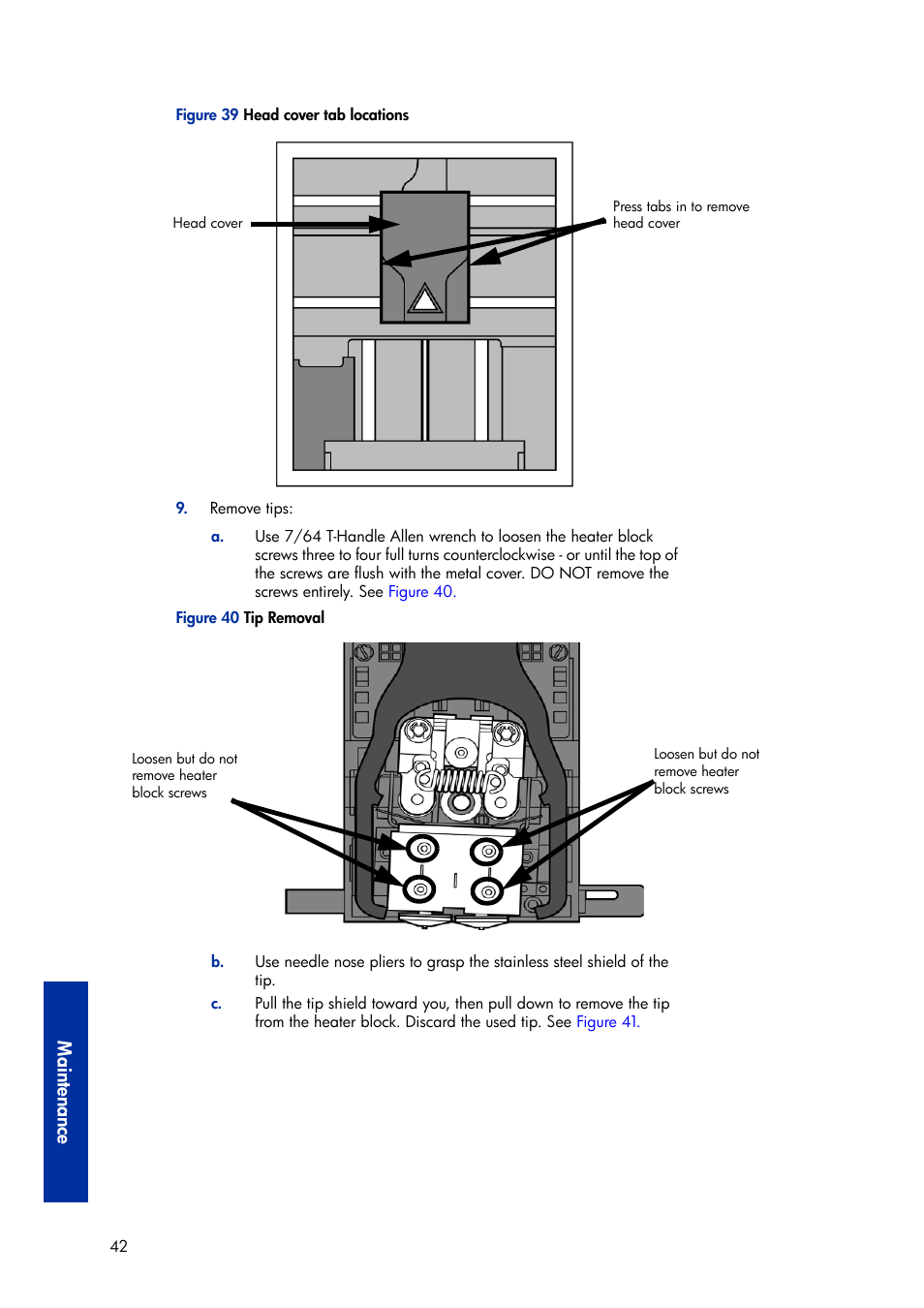 Maintenance | HP Designjet 3D Printer series User Manual | Page 46 / 75