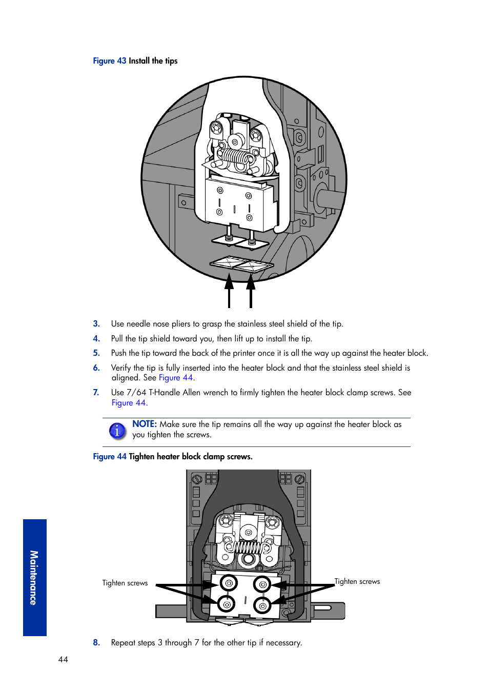 Maintenance | HP Designjet 3D Printer series User Manual | Page 48 / 75