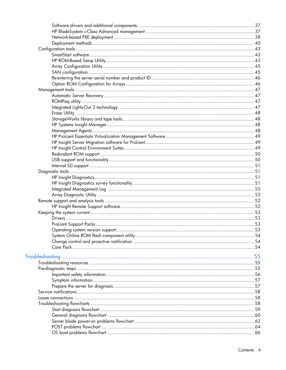 HP ProLiant BL465c G6 Server-Blade User Manual | Page 4 / 93