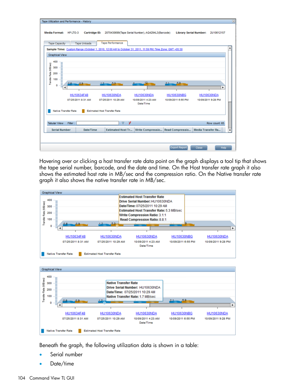 HP Command View for Tape Libraries Software User Manual | Page 104 / 276