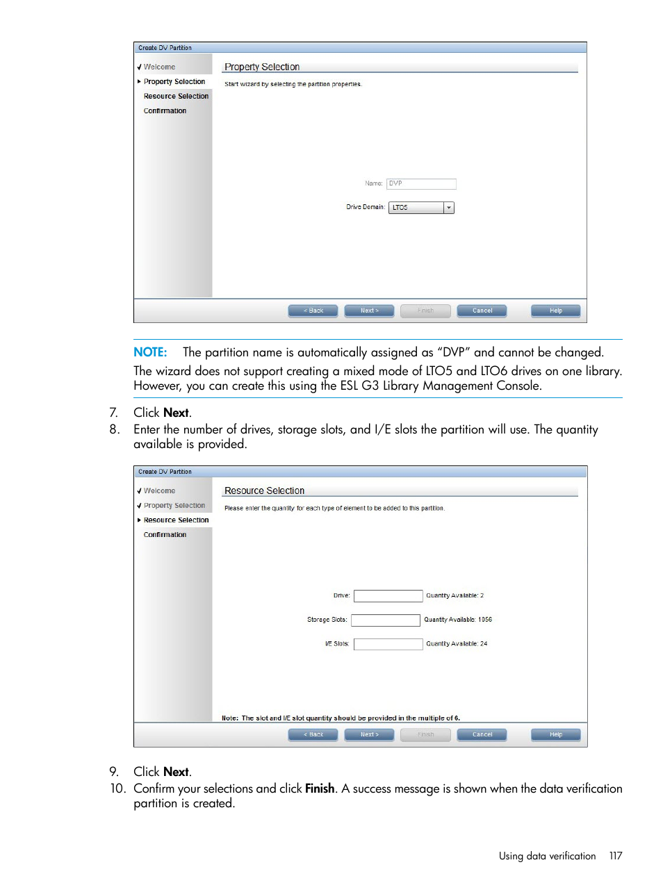 HP Command View for Tape Libraries Software User Manual | Page 117 / 276