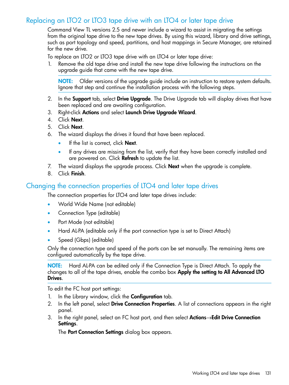 HP Command View for Tape Libraries Software User Manual | Page 131 / 276