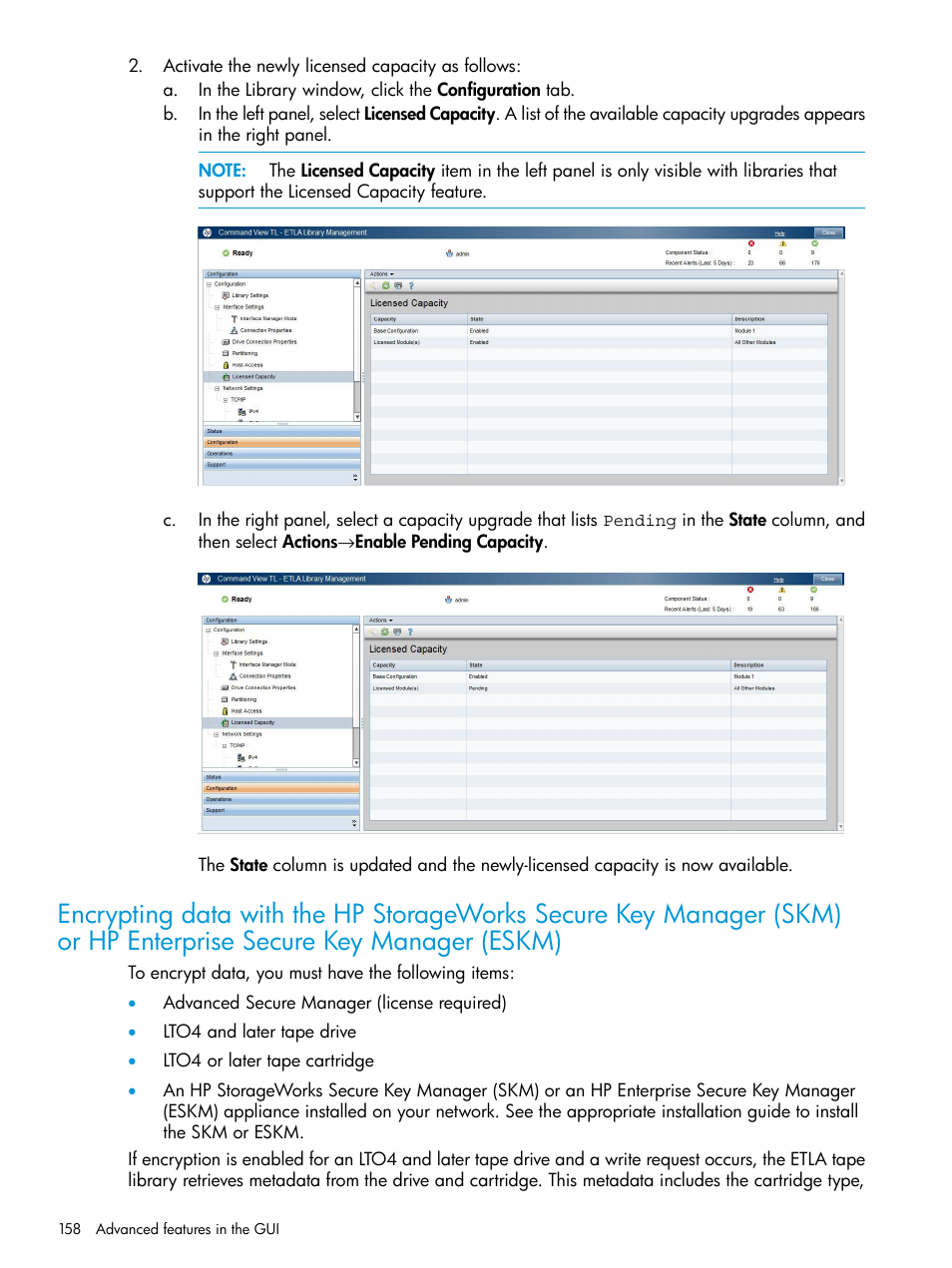 Key manager | HP Command View for Tape Libraries Software User Manual | Page 158 / 276