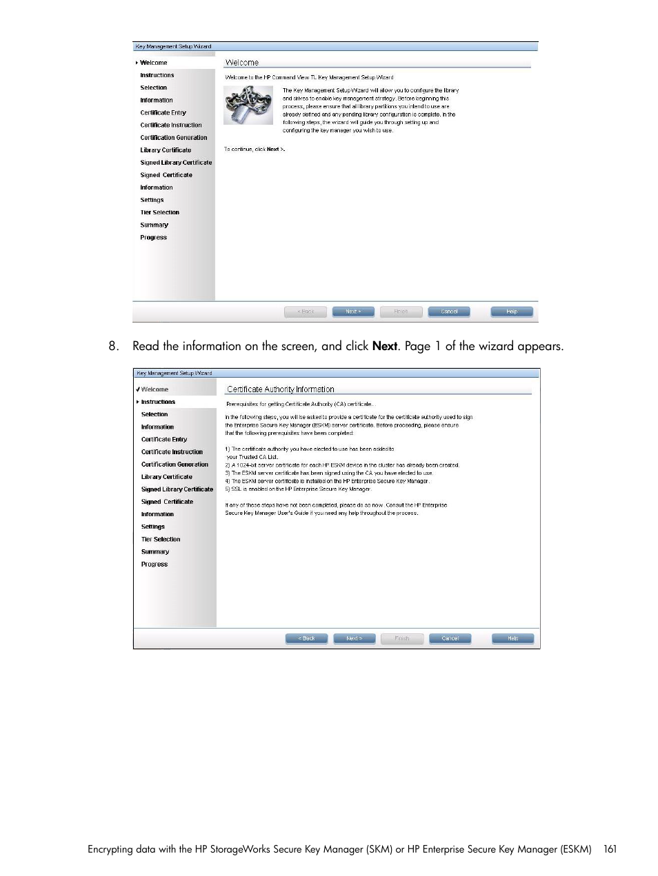 HP Command View for Tape Libraries Software User Manual | Page 161 / 276