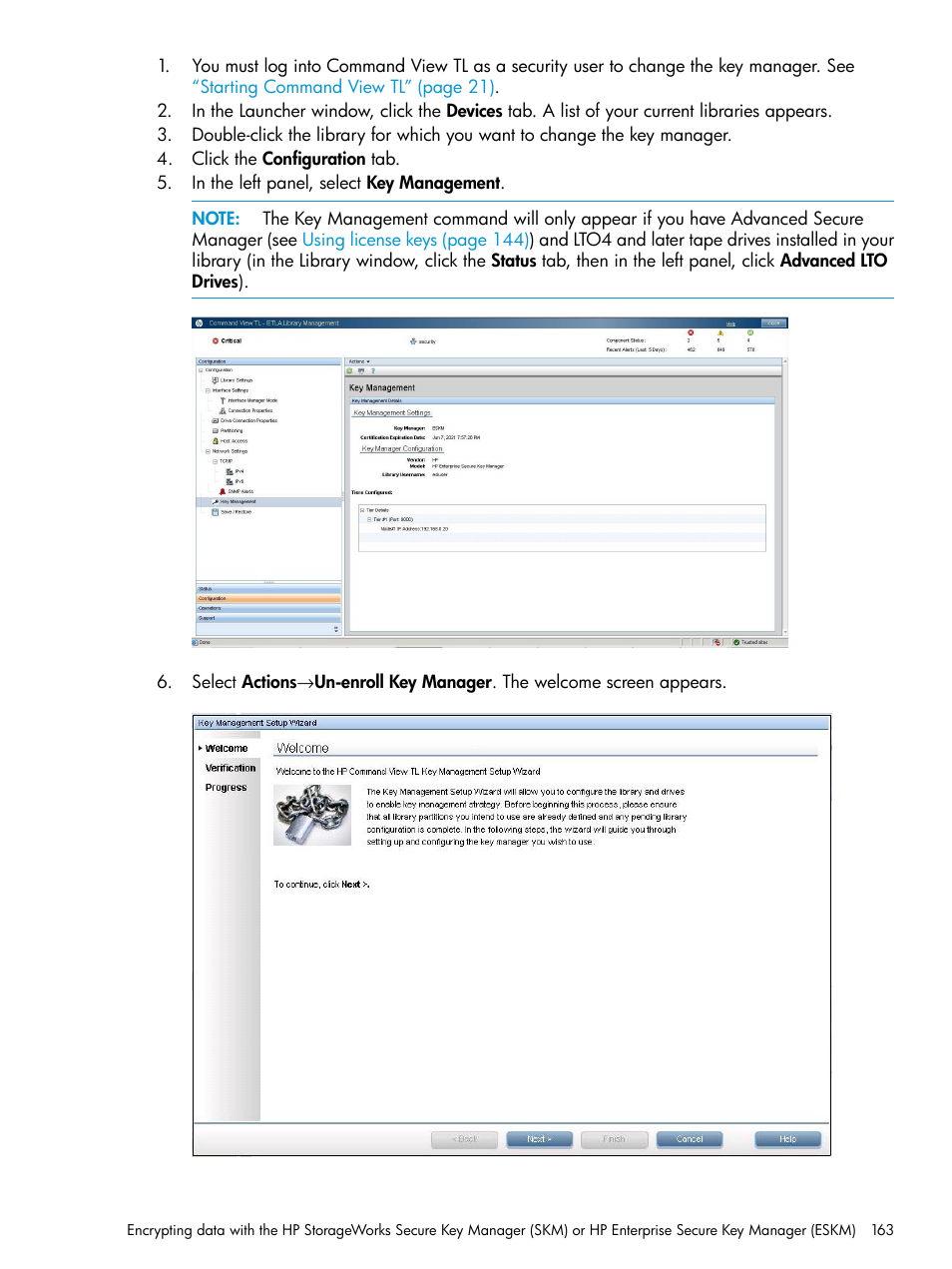 HP Command View for Tape Libraries Software User Manual | Page 163 / 276