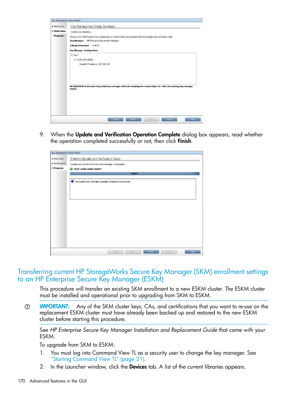HP Command View for Tape Libraries Software User Manual | Page 170 / 276