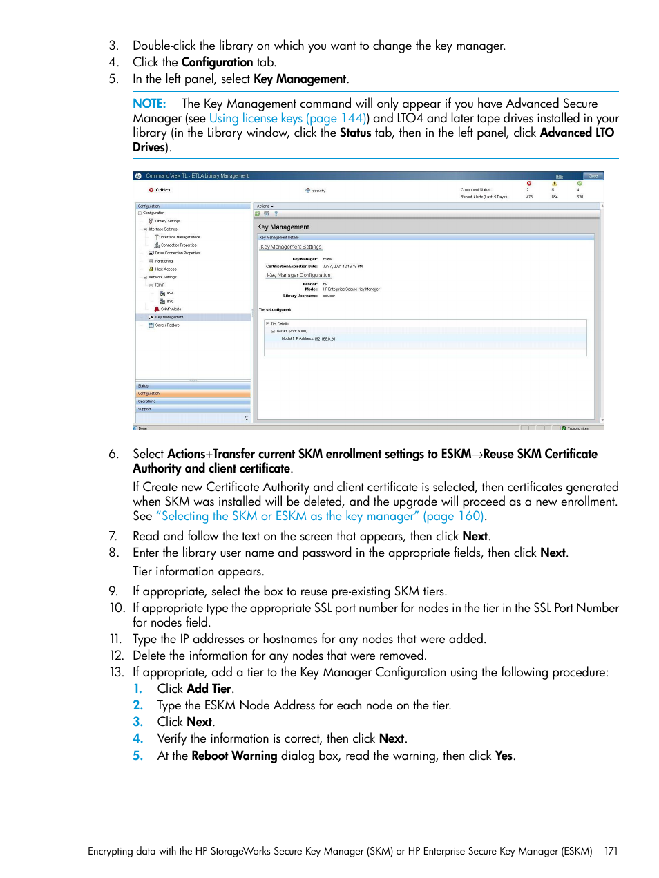 HP Command View for Tape Libraries Software User Manual | Page 171 / 276