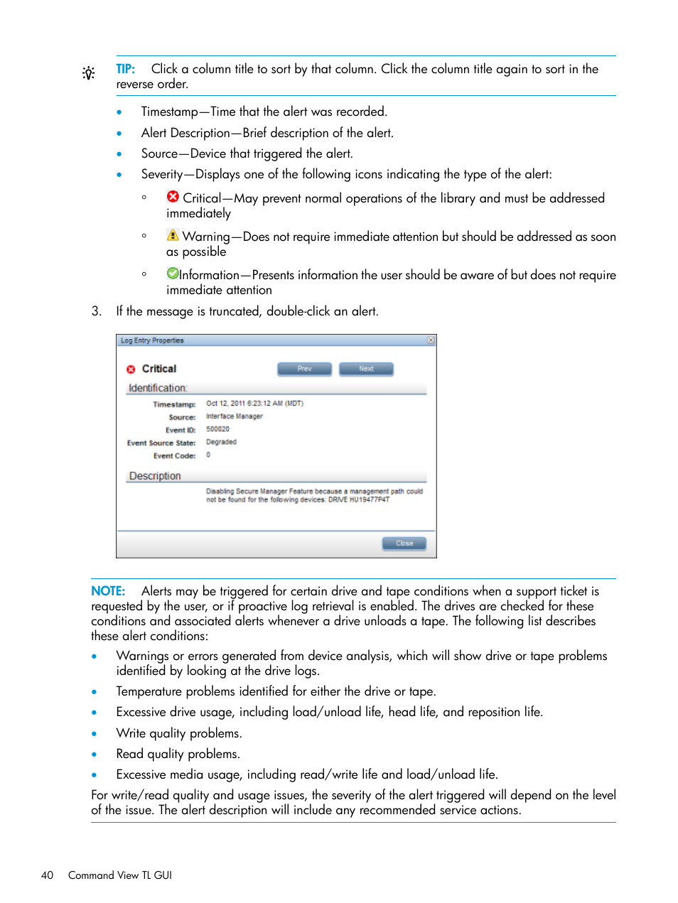 HP Command View for Tape Libraries Software User Manual | Page 40 / 276