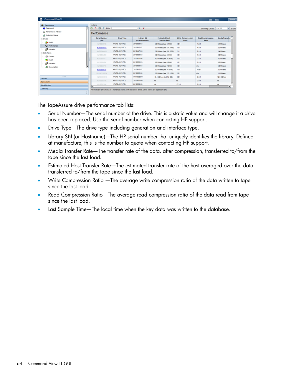 HP Command View for Tape Libraries Software User Manual | Page 64 / 276