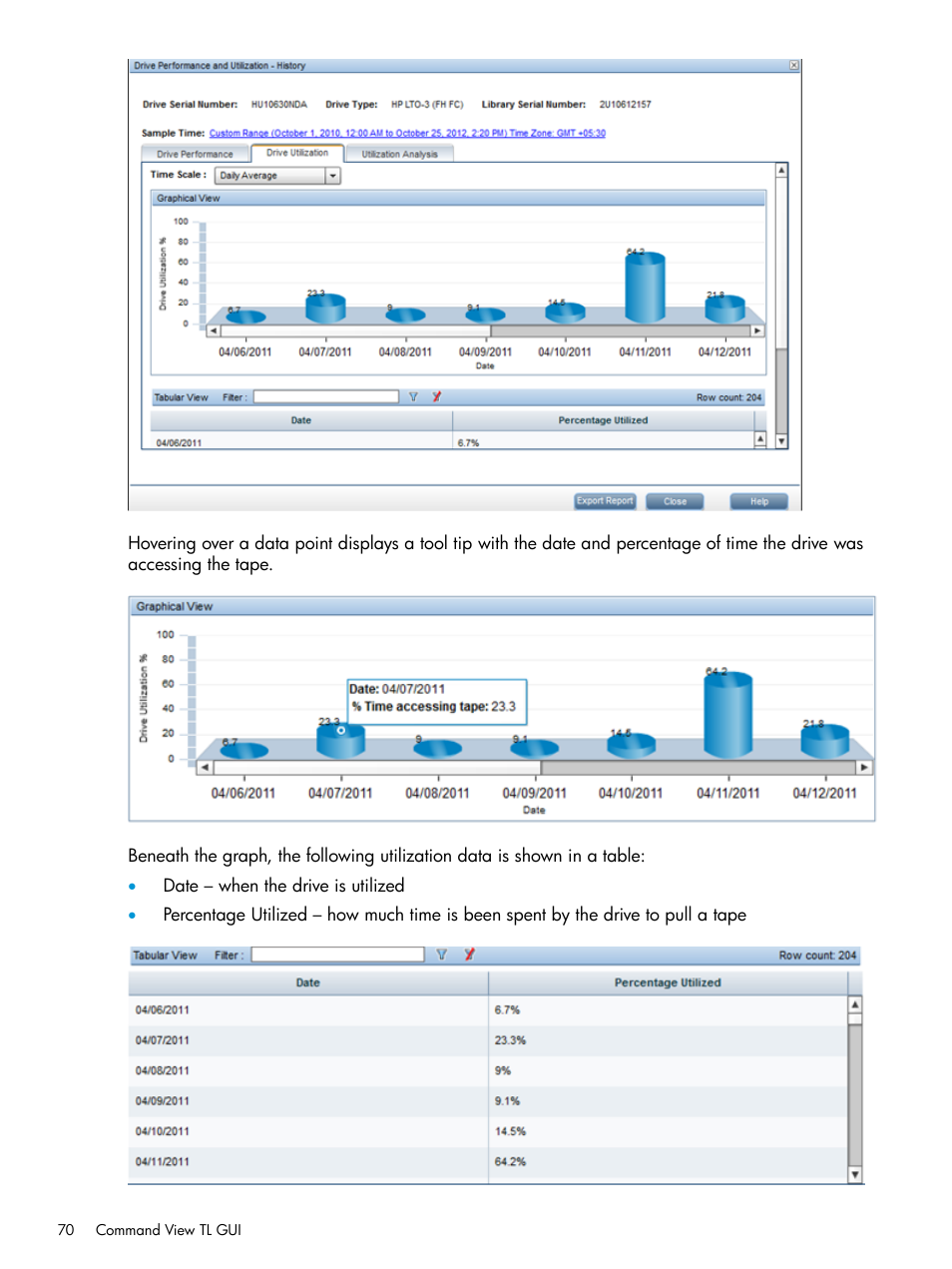 HP Command View for Tape Libraries Software User Manual | Page 70 / 276