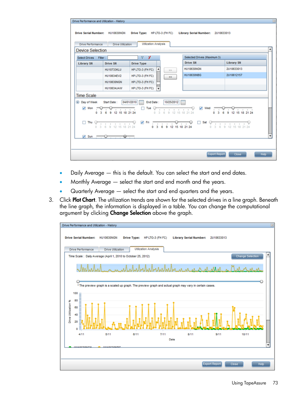 HP Command View for Tape Libraries Software User Manual | Page 73 / 276