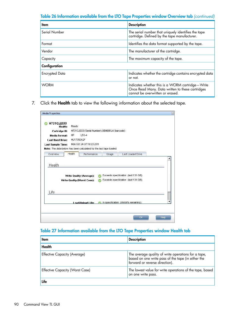 HP Command View for Tape Libraries Software User Manual | Page 90 / 276