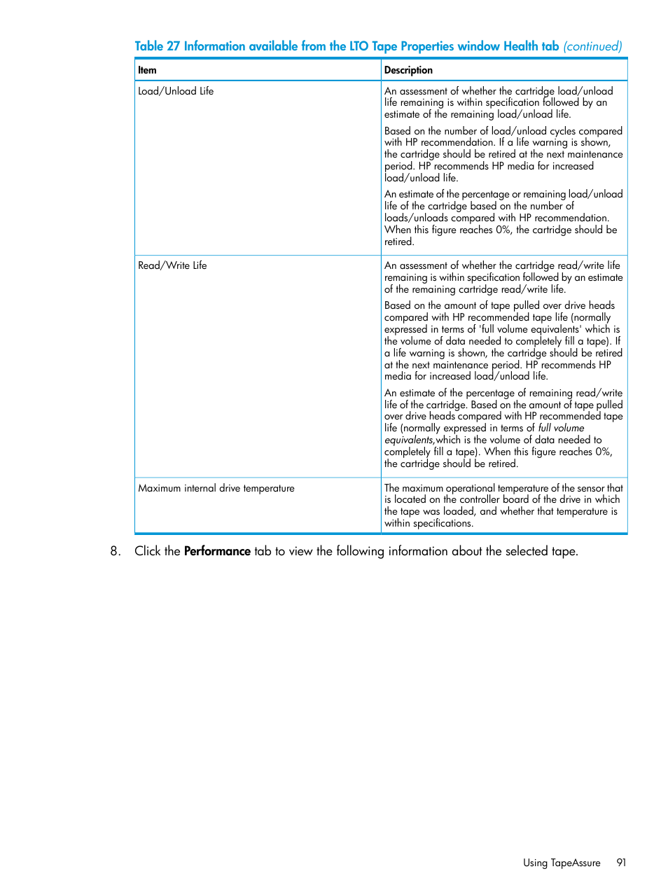 HP Command View for Tape Libraries Software User Manual | Page 91 / 276