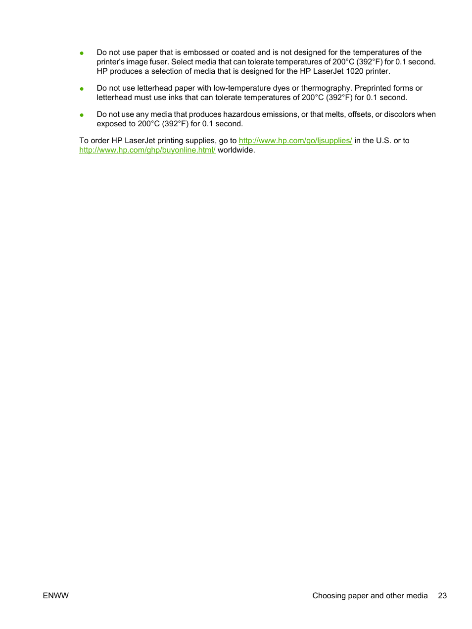 HP LaserJet 1020 Plus Printer User Manual | Page 33 / 114