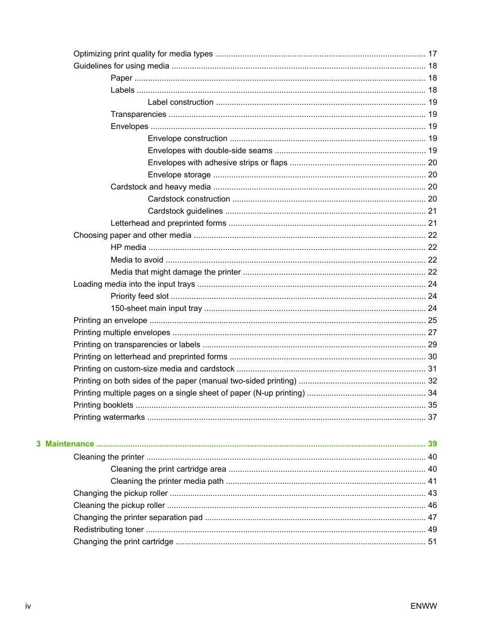 HP LaserJet 1020 Plus Printer User Manual | Page 6 / 114