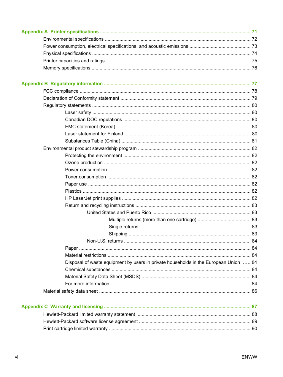 HP LaserJet 1020 Plus Printer User Manual | Page 8 / 114