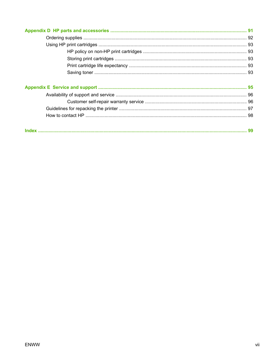 HP LaserJet 1020 Plus Printer User Manual | Page 9 / 114