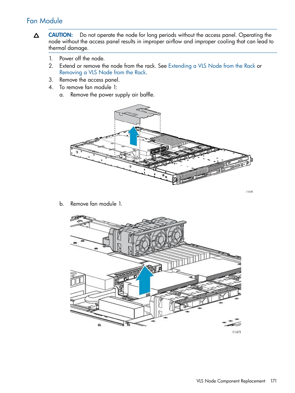 Fan module | HP 12000 Virtual Library System EVA Gateway User Manual | Page 171 / 207