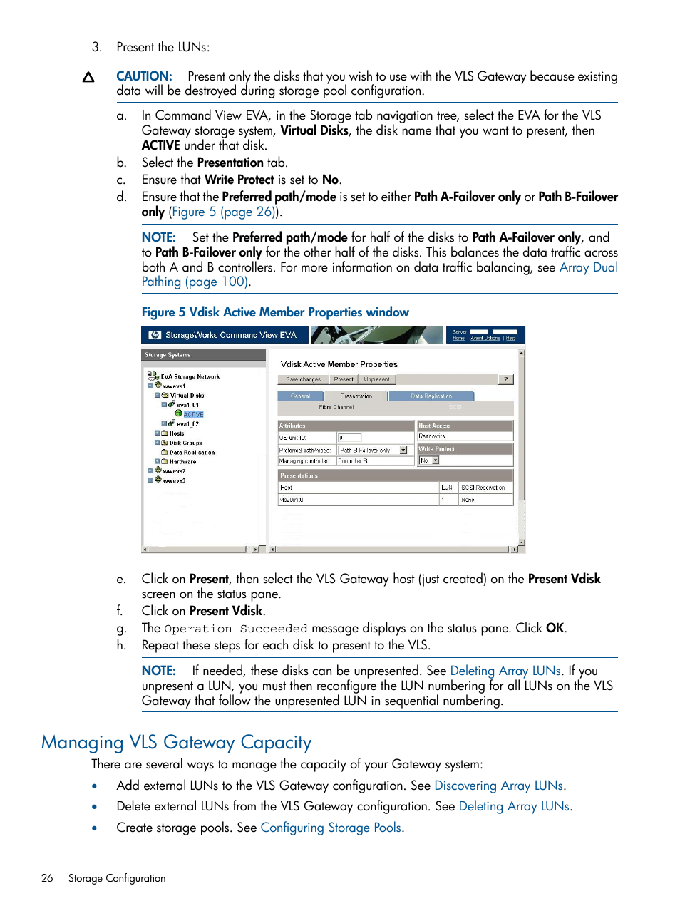 Managing vls gateway capacity | HP 12000 Virtual Library System EVA Gateway User Manual | Page 26 / 207