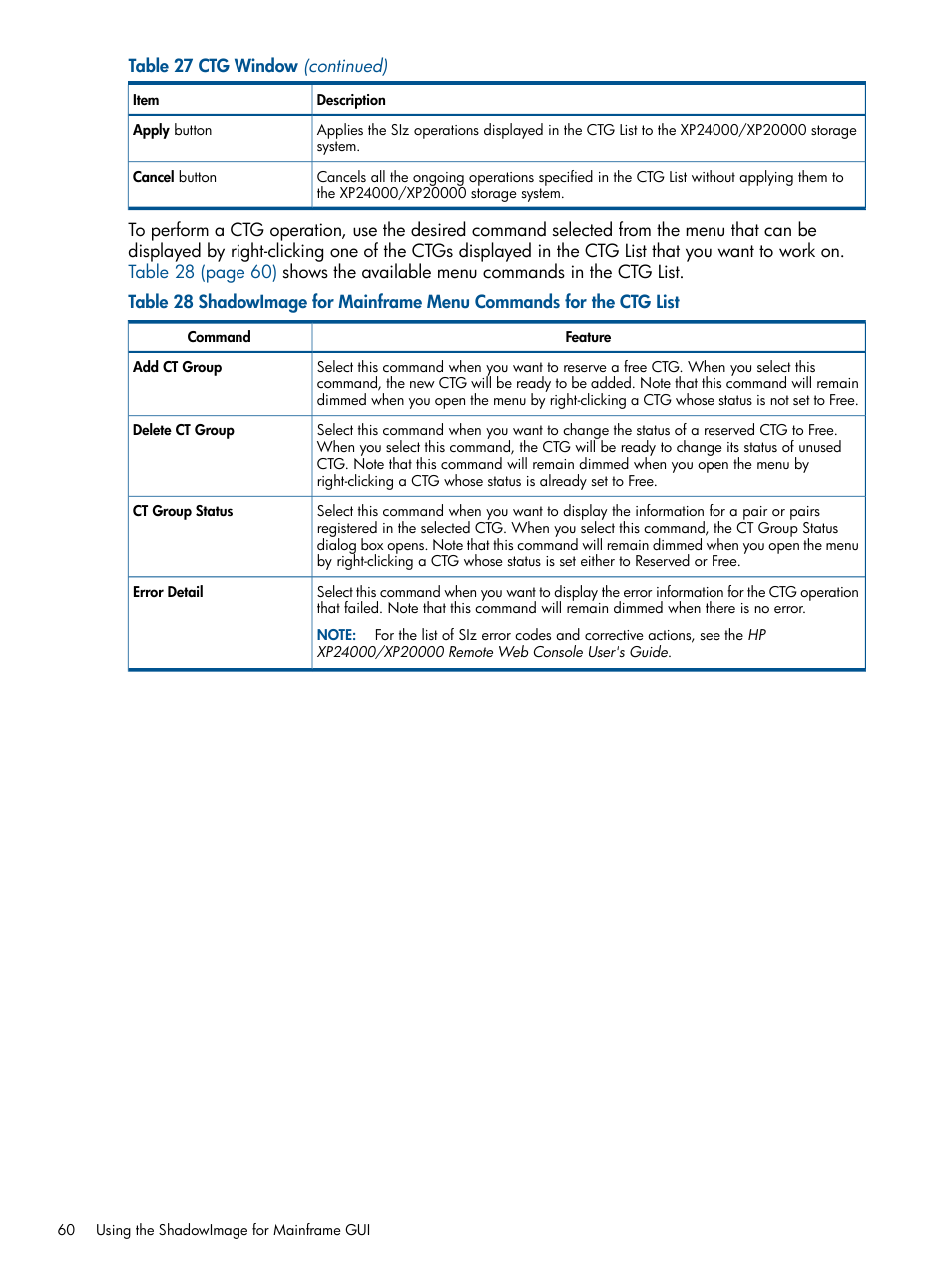 HP StorageWorks XP Remote Web Console Software User Manual | Page 60 / 114