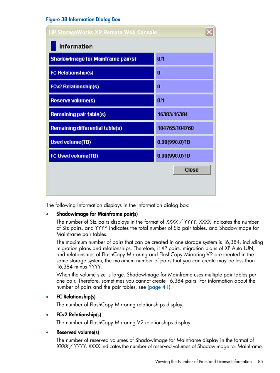 HP StorageWorks XP Remote Web Console Software User Manual | Page 85 / 114