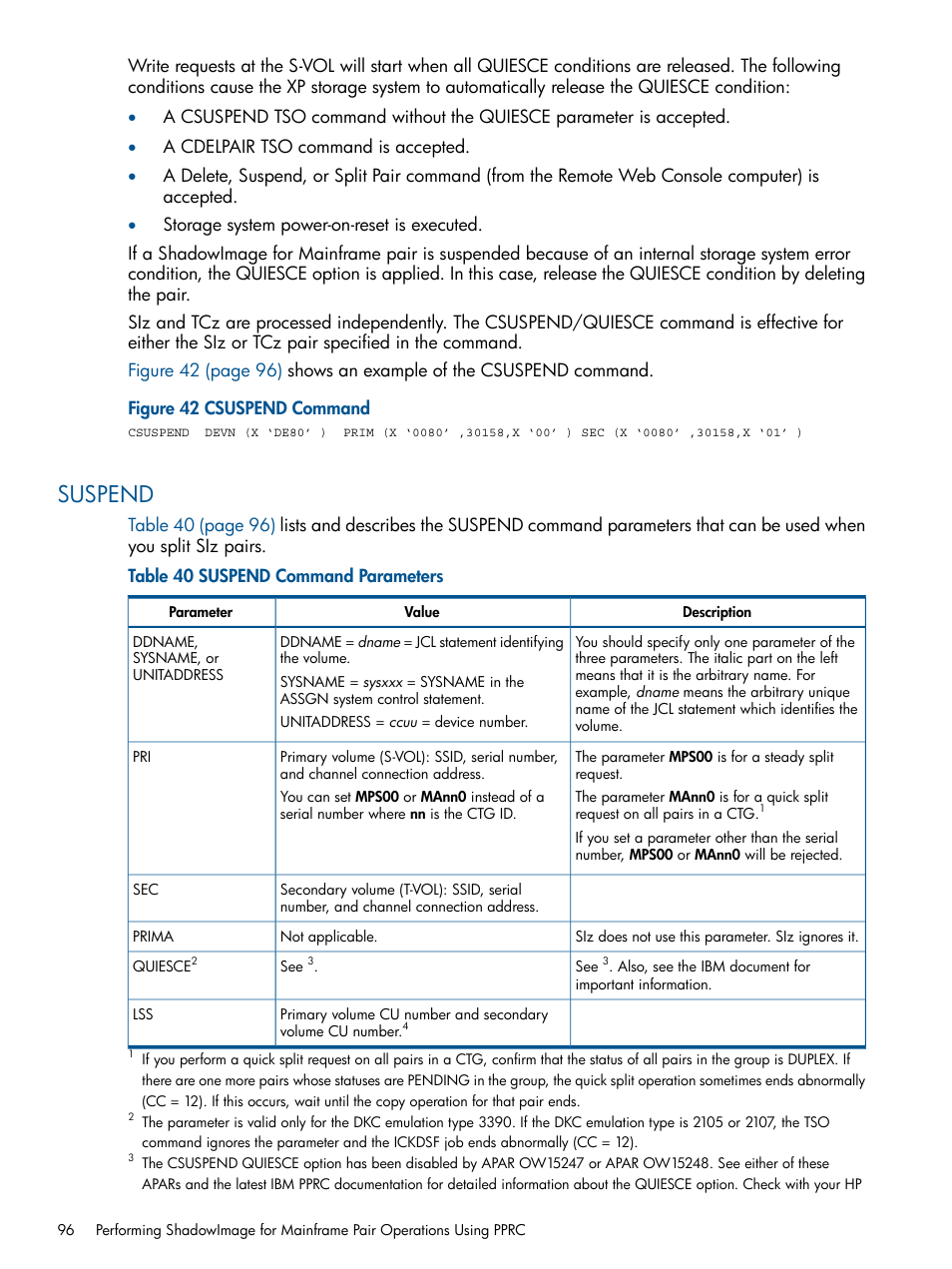 Suspend | HP StorageWorks XP Remote Web Console Software User Manual | Page 96 / 114